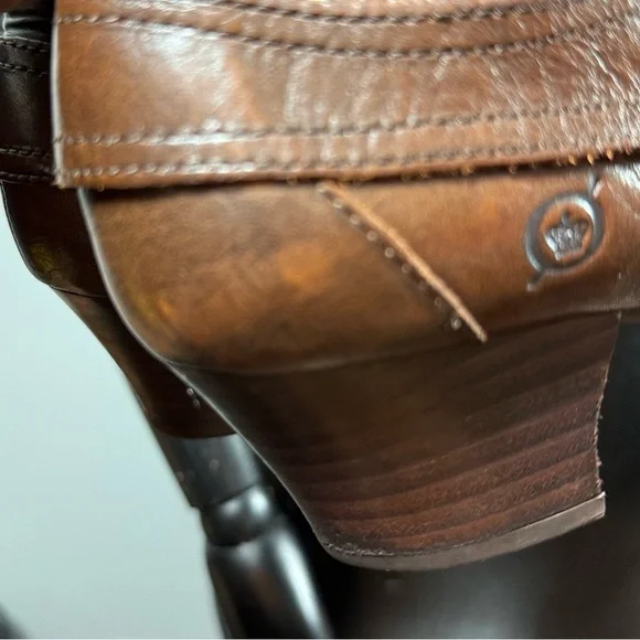 Born Brown Size 8 Leather Ankle Boots - Picture 11 of 14
